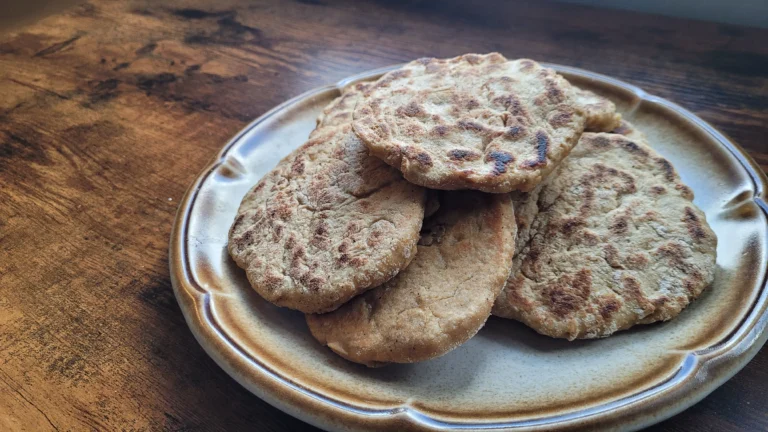 Fresh Milled Einkorn Sourdough Discard Naan (Flatbread)